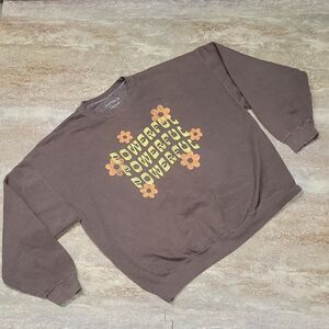 GOLDEN HOUR POWERFUL FLOWER BIG SWEATSHIRT FOR ALL W SIZE "ONESIZE " OS. 29X29"